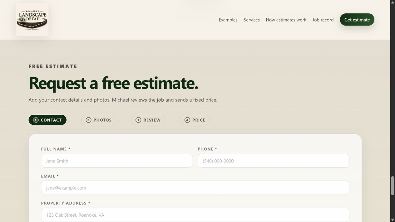 RLD guided estimate request