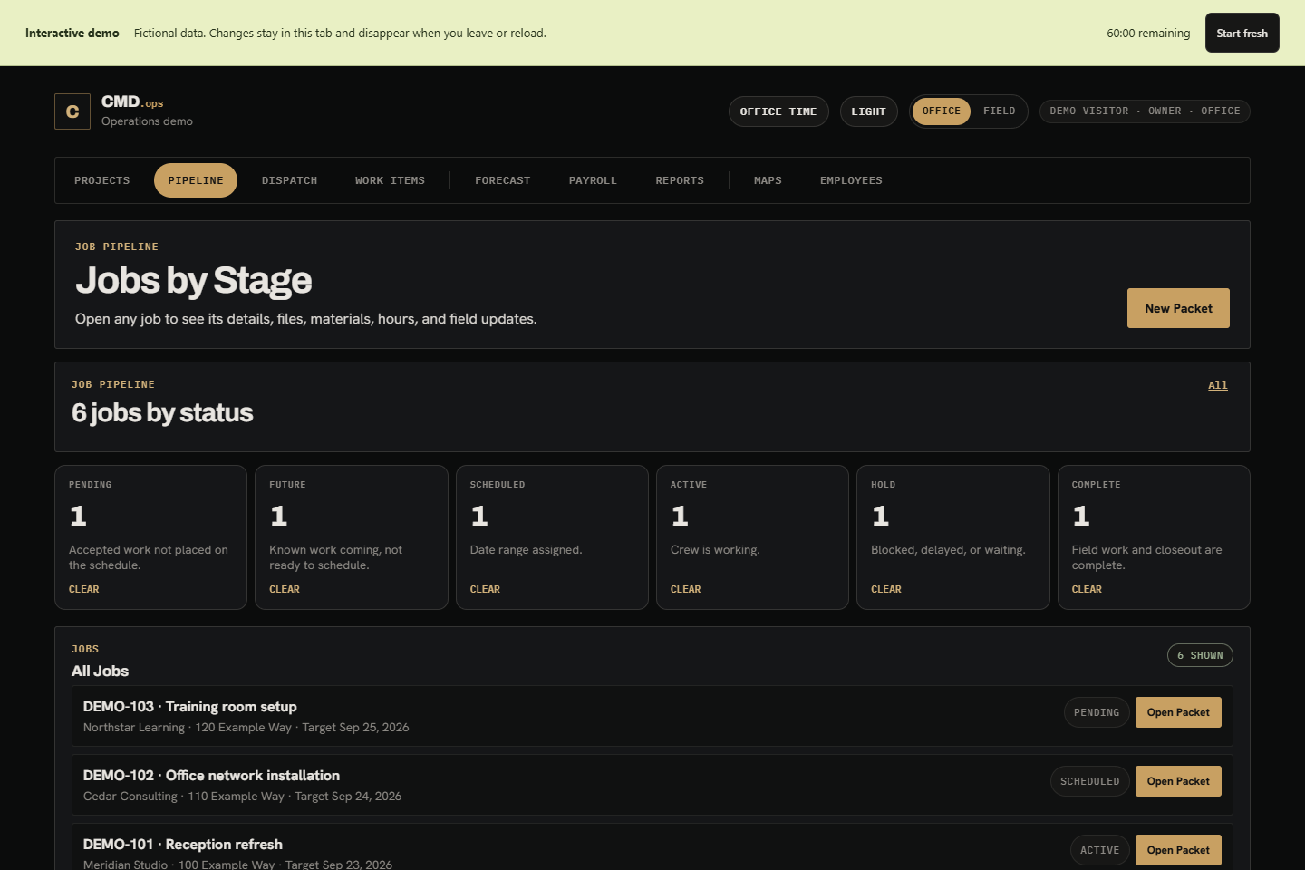 Custom operations pipeline preview