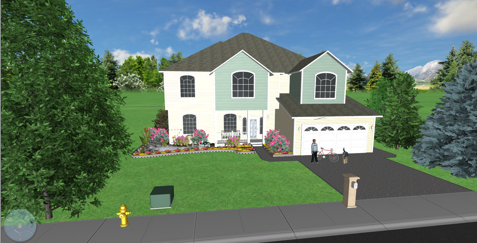 3D front design view